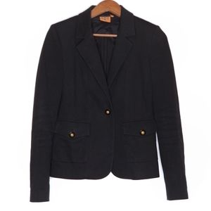 Tory Burch | Black Cotton Blend Blazer Jacket XS